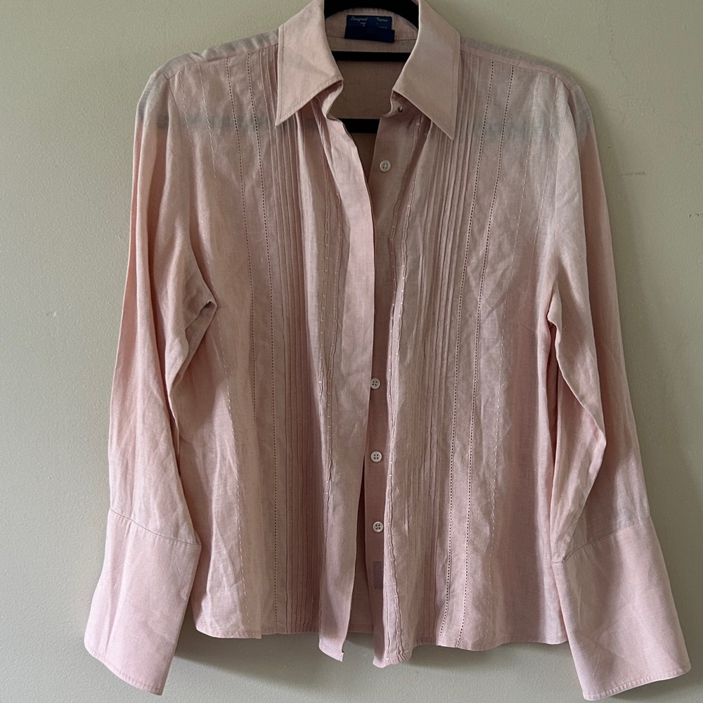 Faconnable Pink Casual Button Down Shirt